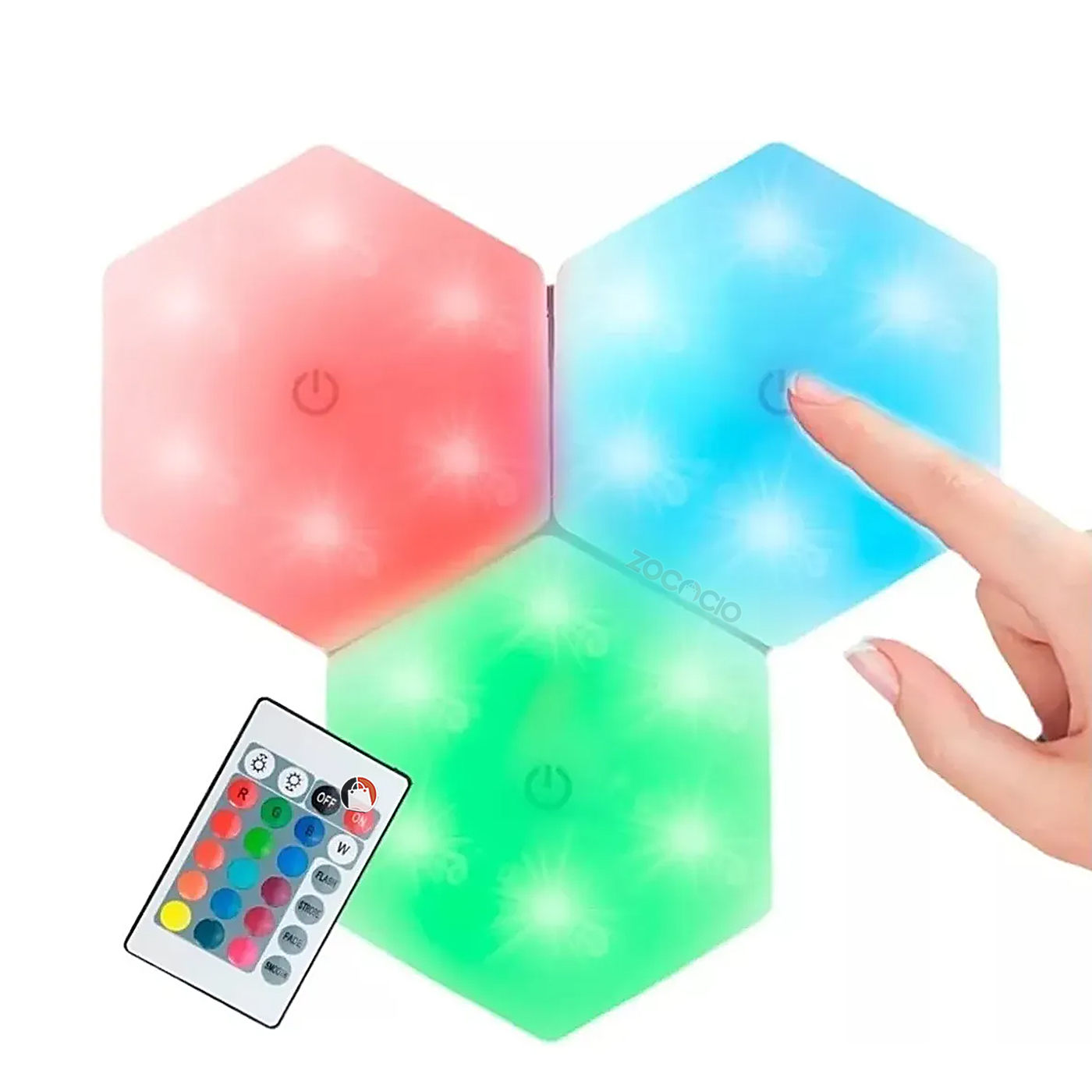 Miniatura 5 de Panel De Luces Hexagonales X3 Led Rgb
